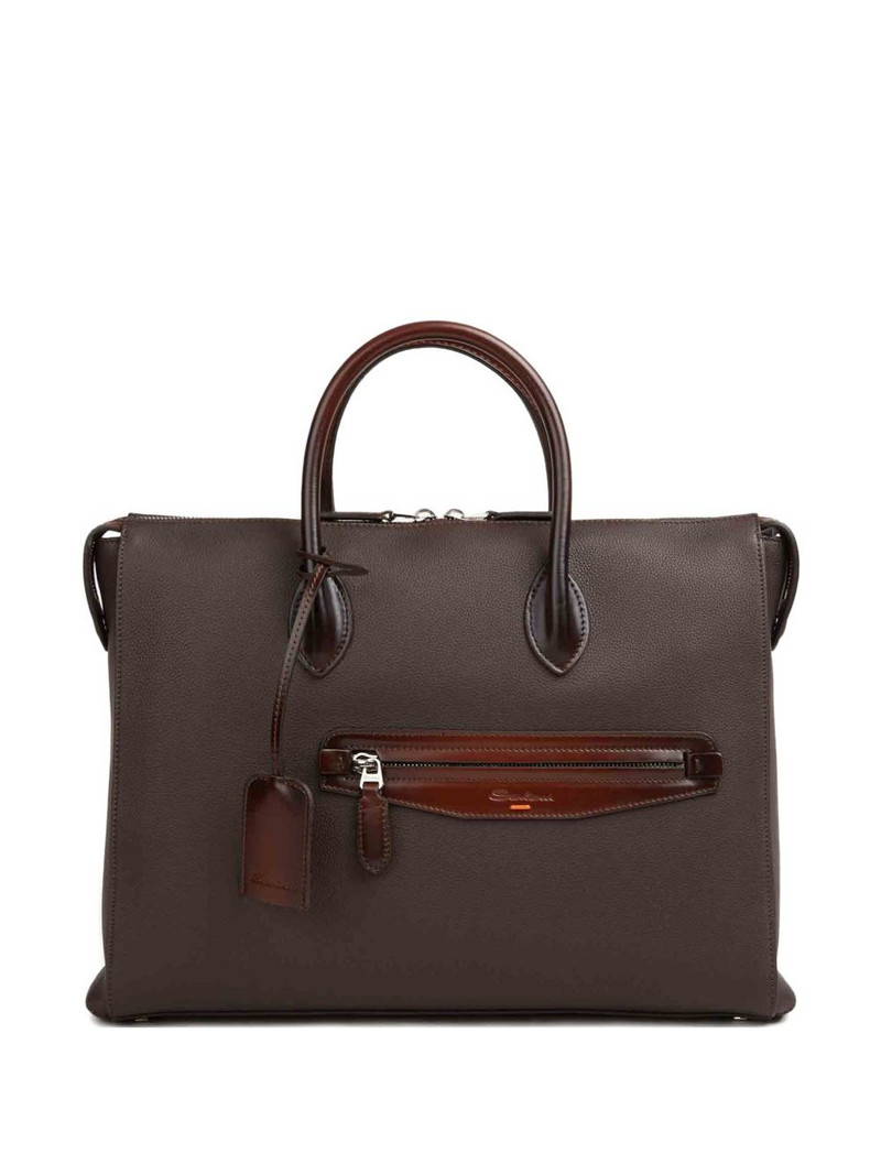 grained-leather briefcase 1