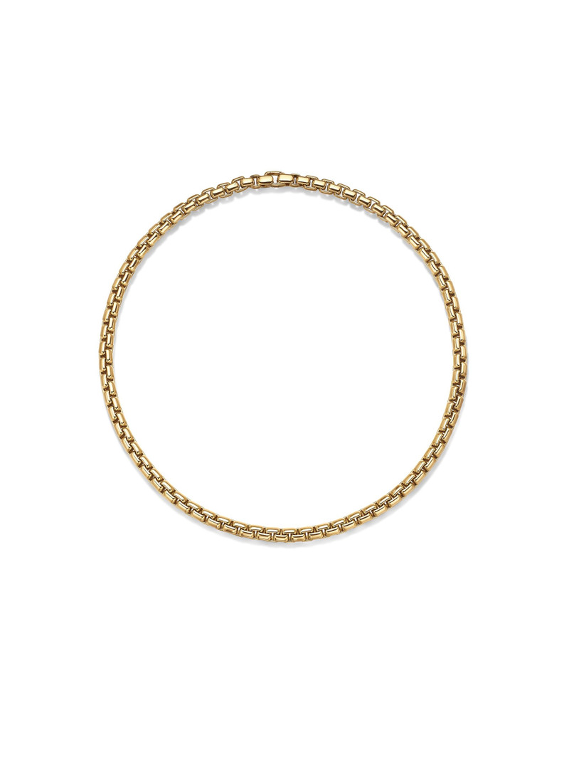 Men's Box Chain Necklace in 18K Yellow Gold, 7.5MM - Gold 4