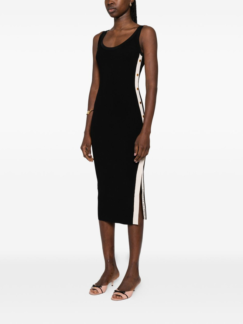 button-detail sleeveless midi dress 3
