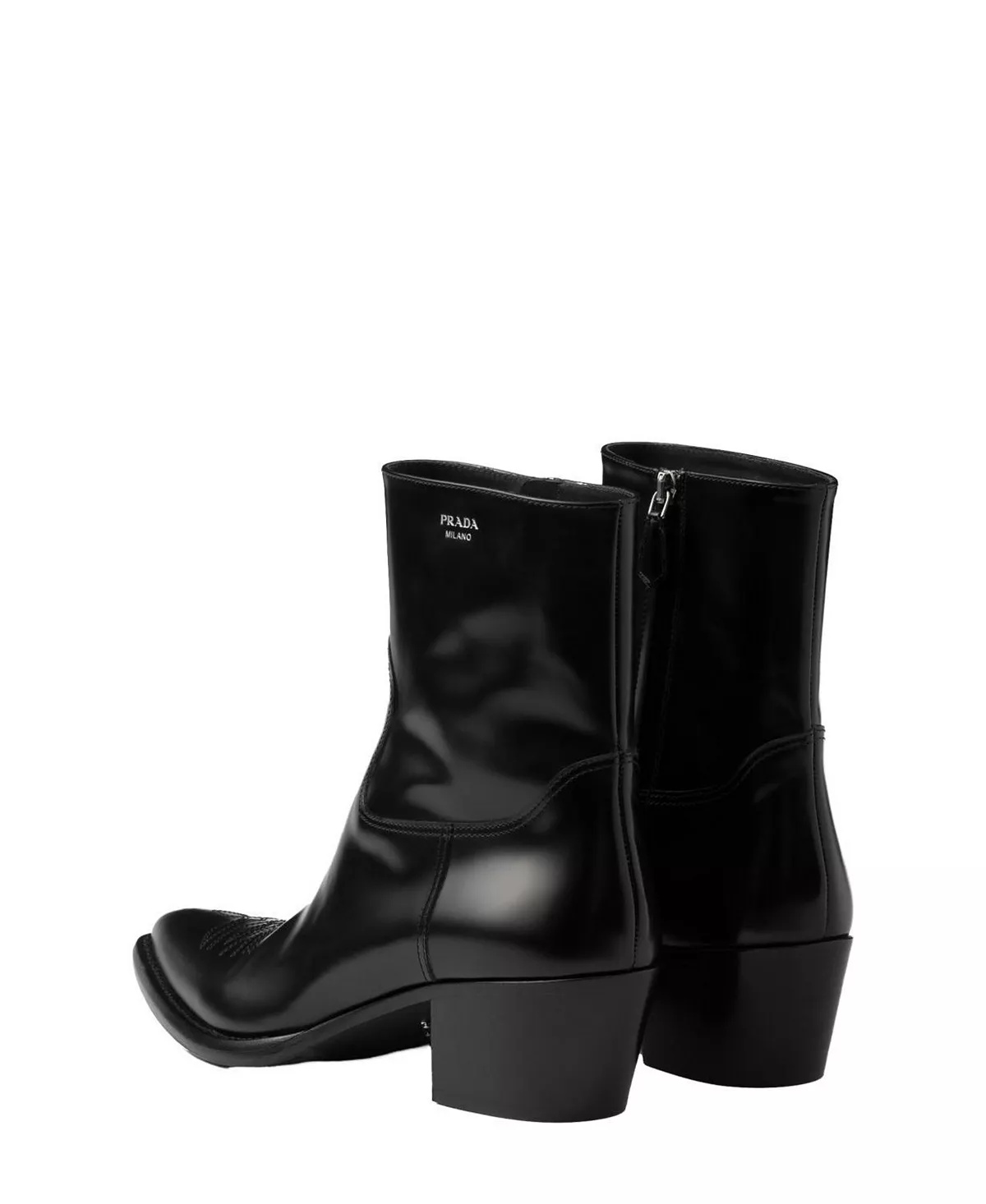 Women's Brushed Leather Booties - 5