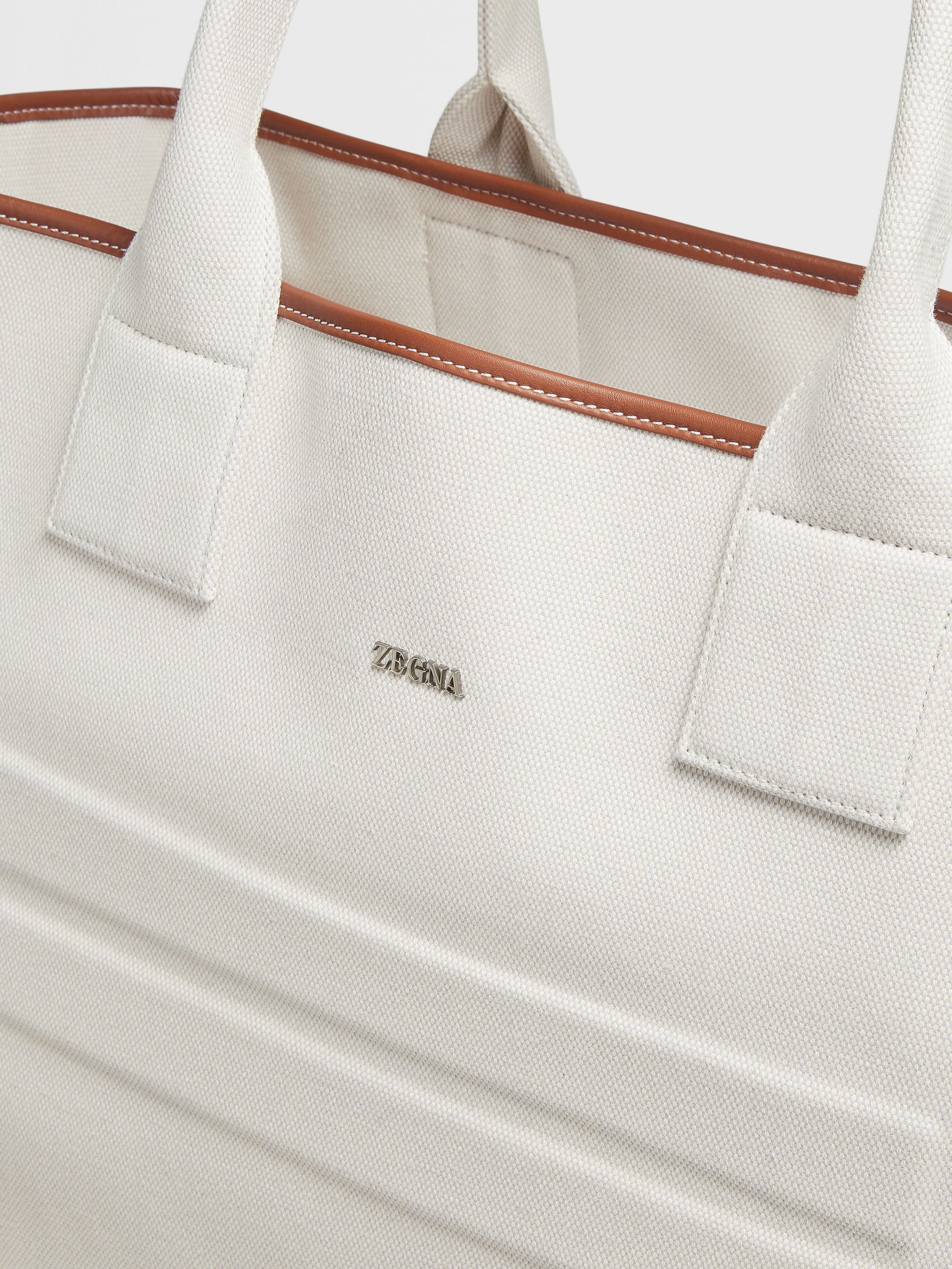 OFF WHITE COTTON TOTE BAG - 5