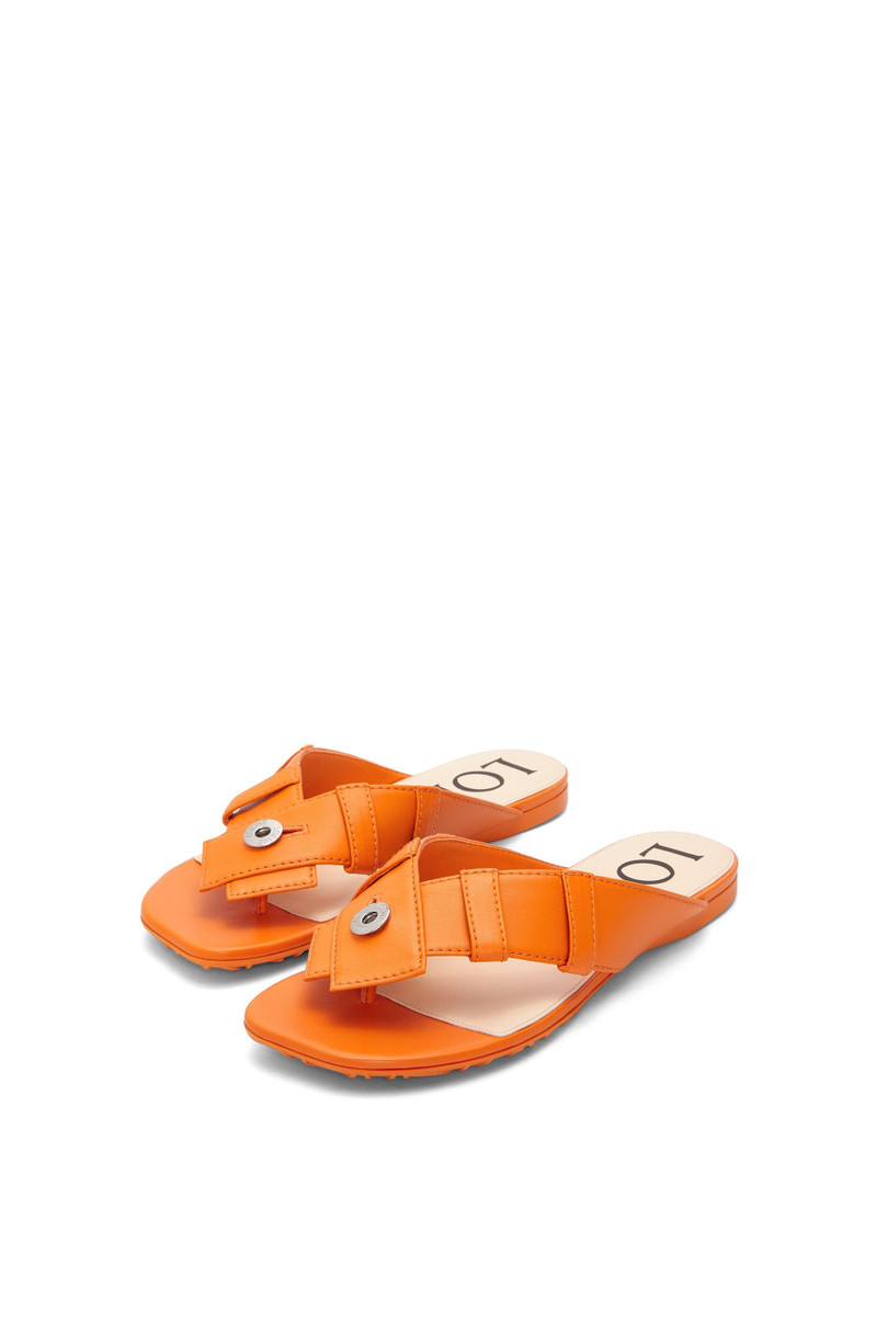 Toy Panta toe post sandal in lambskin 3