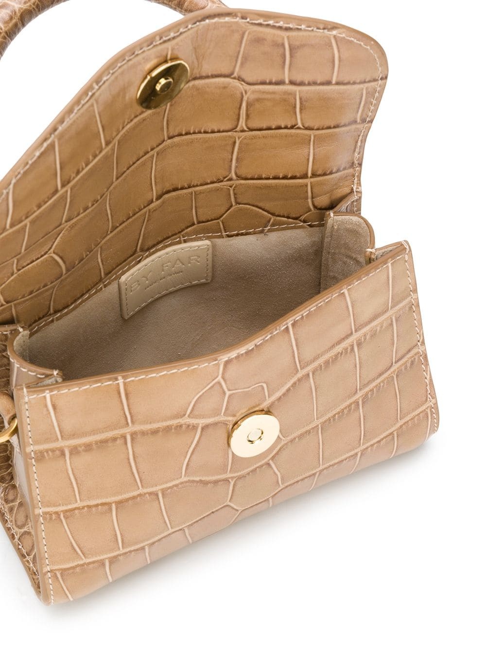 Croco Embossed mini tote bag - 5