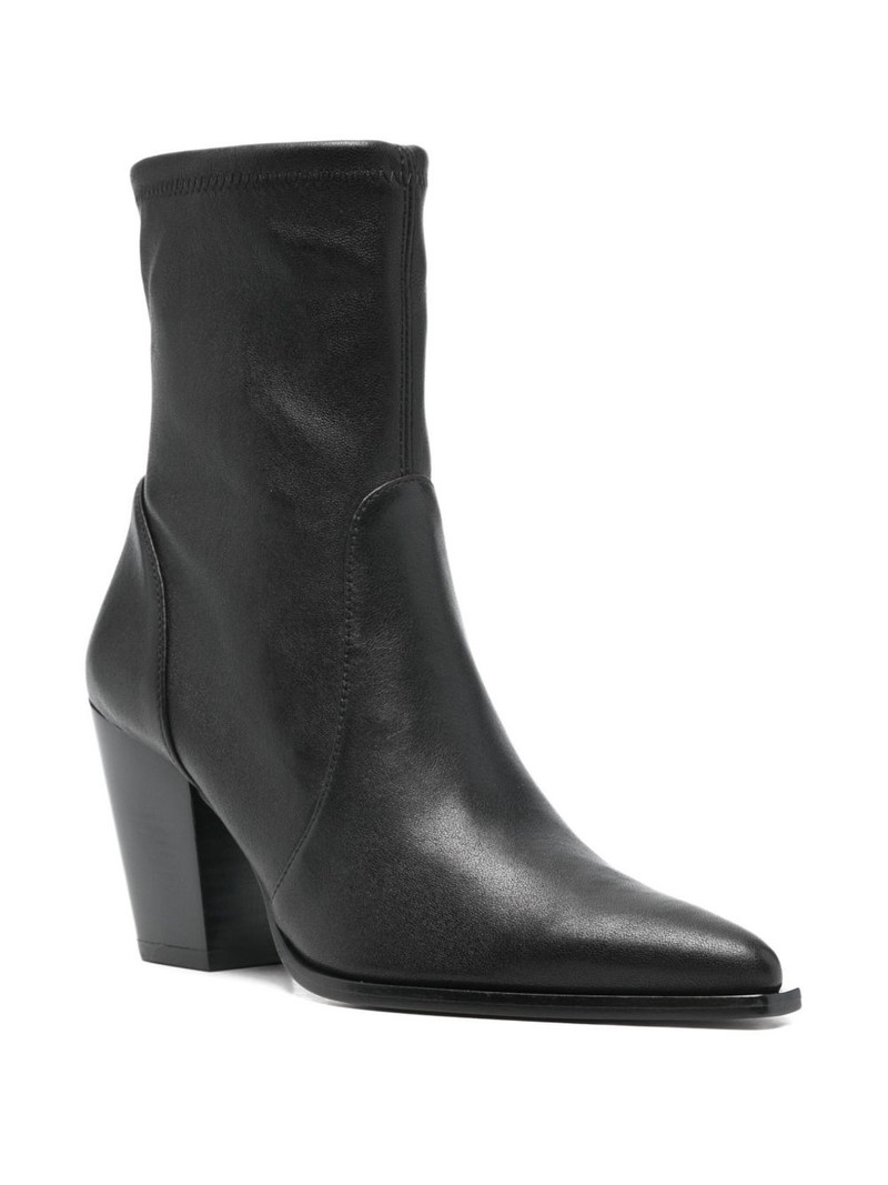Stuart Weitzman 85mm pointed ankle boots outlook
