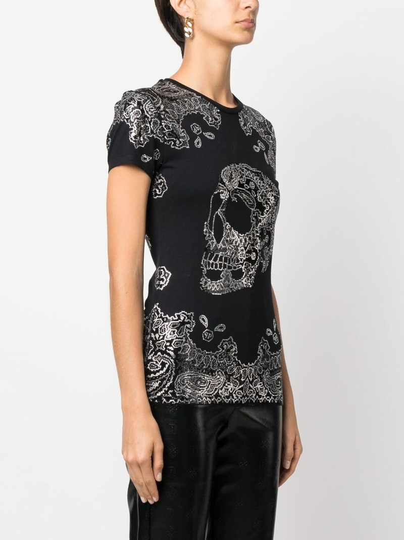 bandana rhinestone-embellished T-shirt 3