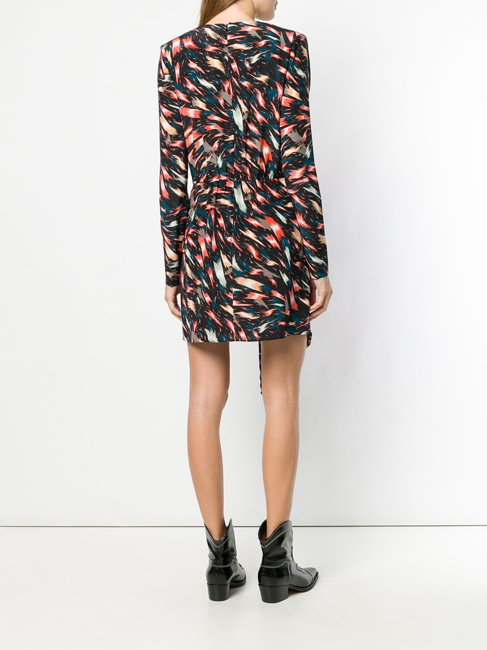 asymmetric printed dress - 4