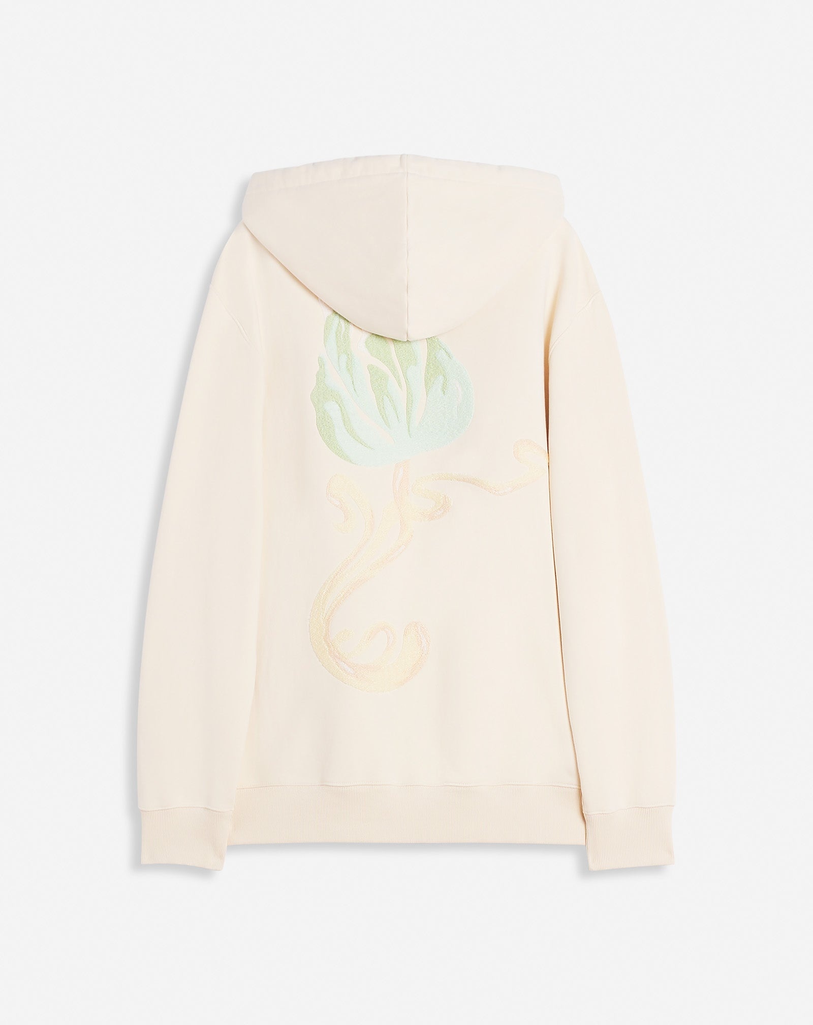 LOOSE-FIT HOODIE WITH FLORAL EMBROIDERY - 2