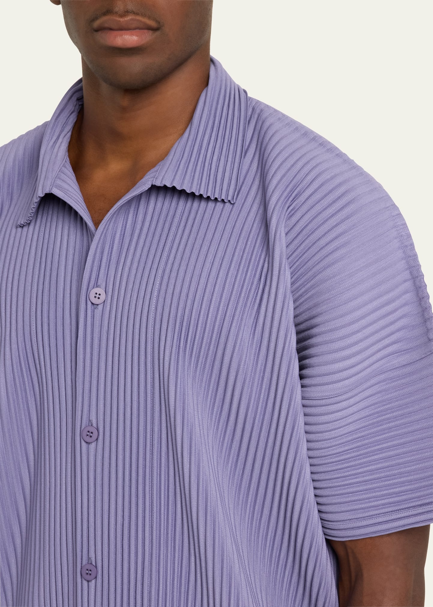 Men's Pleated Camp Shirt - 5