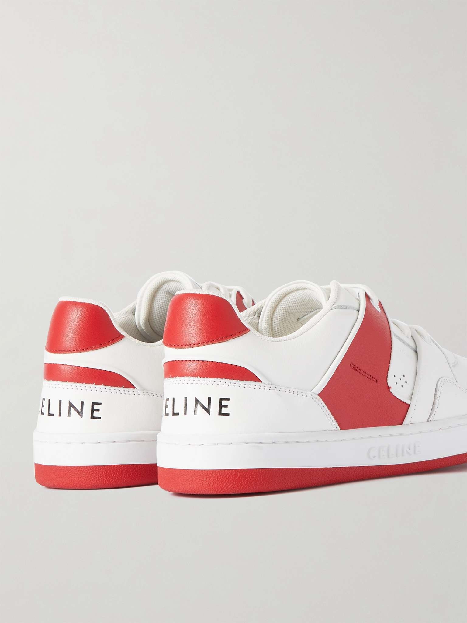 Two-Tone Leather Sneakers - 5