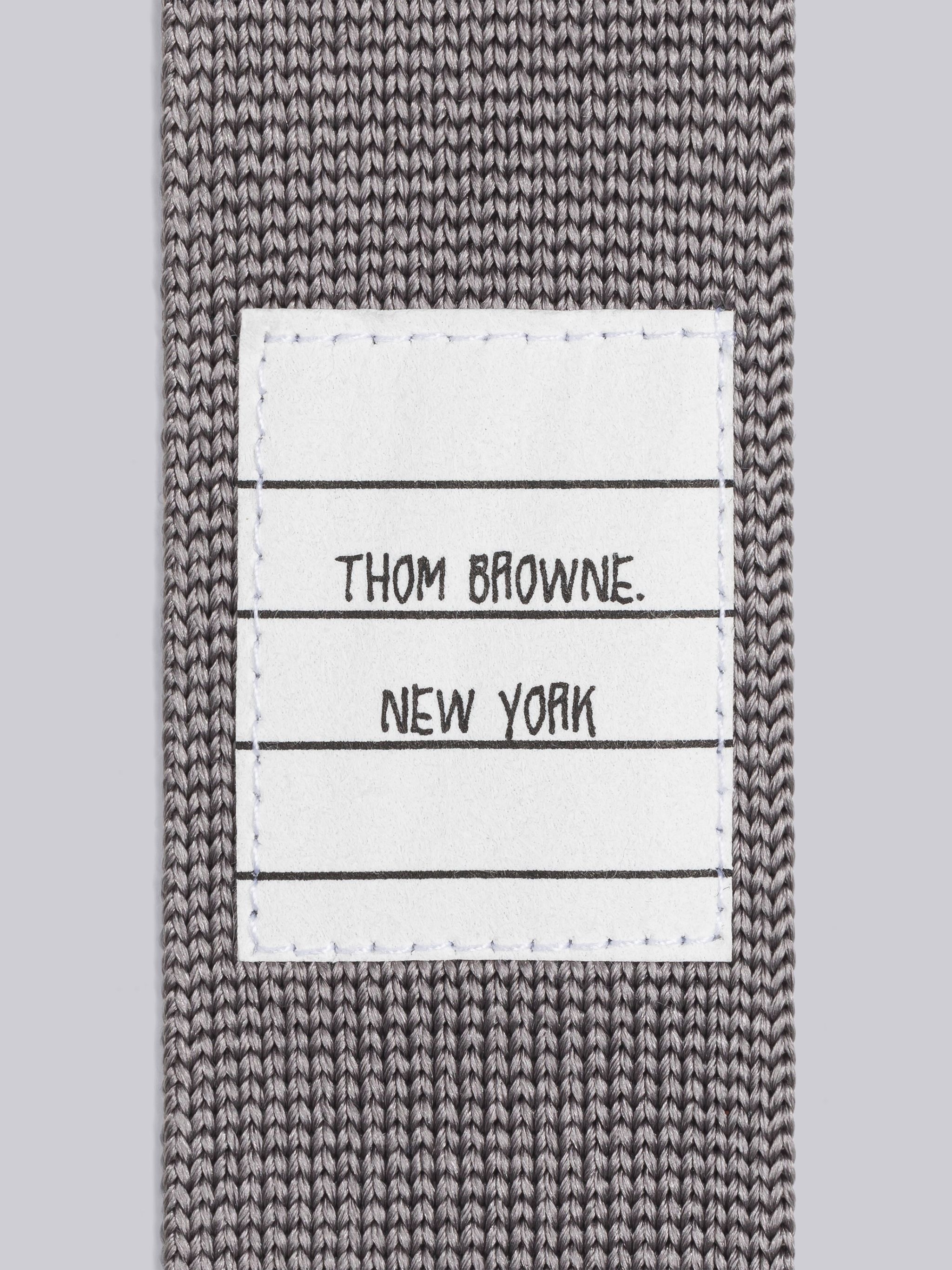 Double Face Silk Jacquard 4-Bar Knit Tie - 2