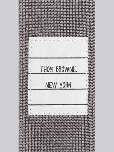 Thom Browne Double Face Silk Jacquard 4-Bar Knit Tie outlook