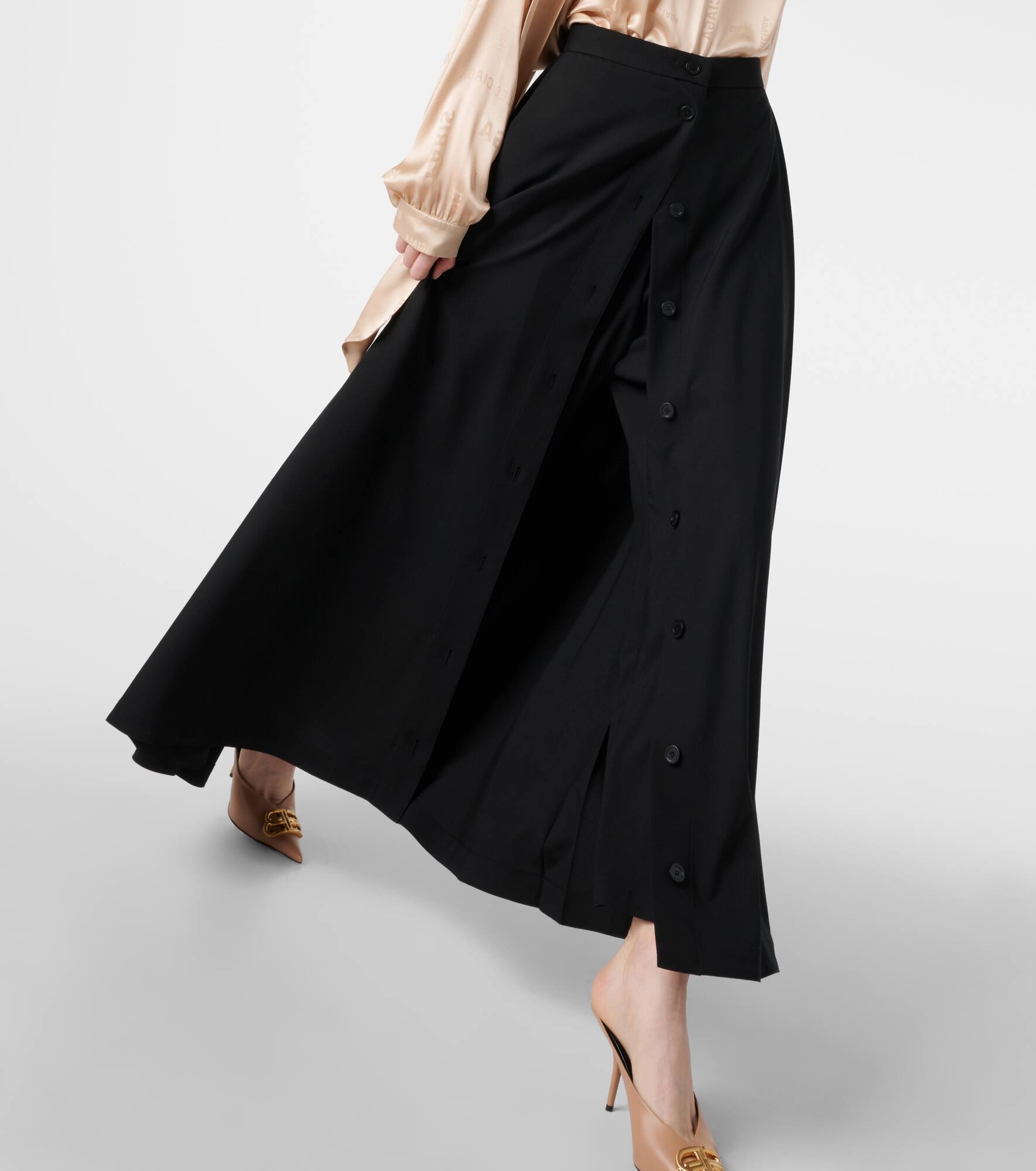 Wool maxi skirt - 5