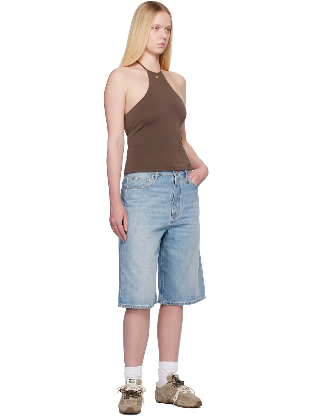 Brown Halter Top - 4