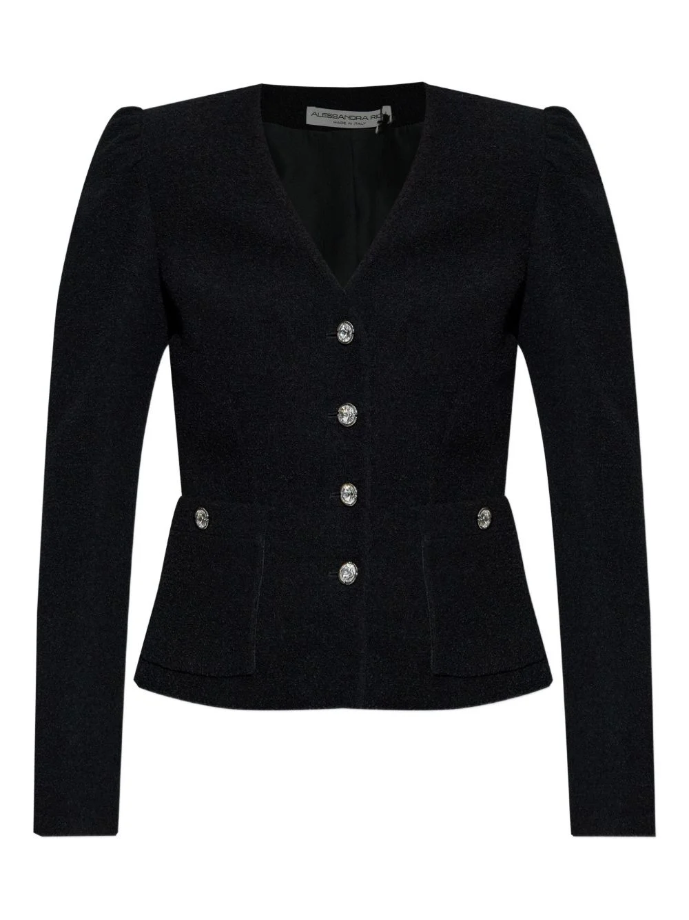 v-neck fitted jacket - 1