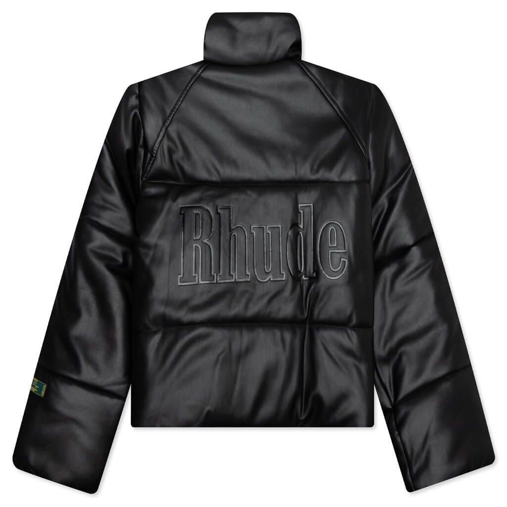 RHUDE EMBOSSED PUFFER JACKET - BLACK - 2