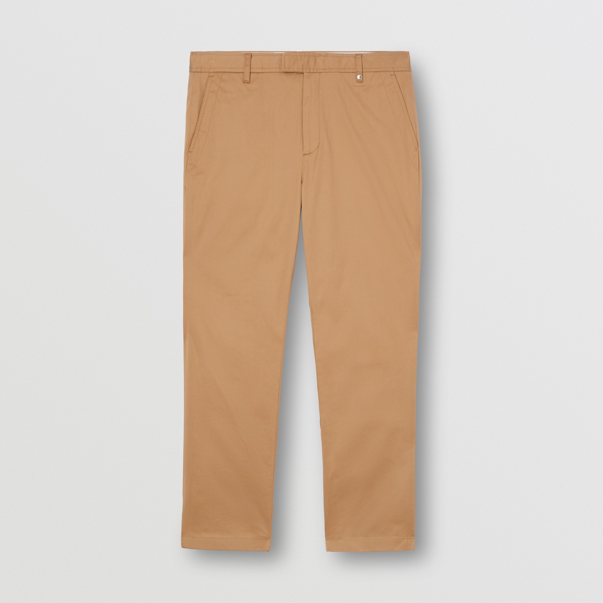 Slim Fit Monogram Motif Stretch Cotton Chinos - 1