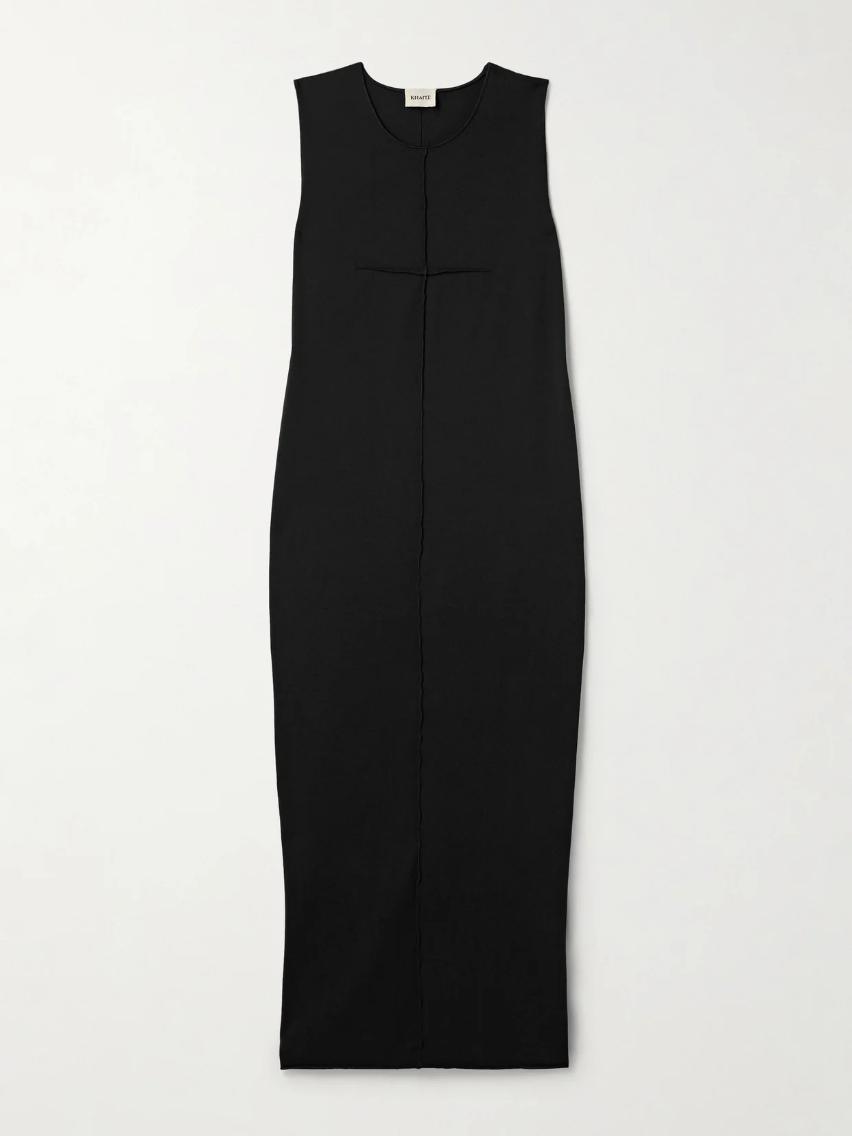 Hal paneled cotton-jersey 미디 드레스 한국어 - 1
