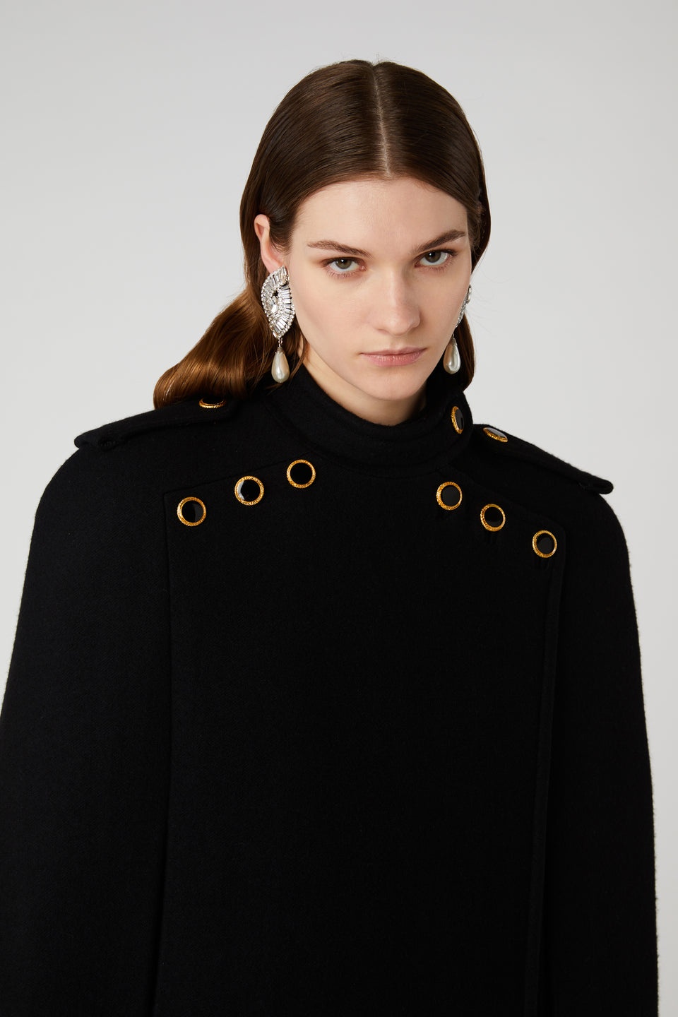 WOOL CAPE WITH JWL BUTTONS - 6