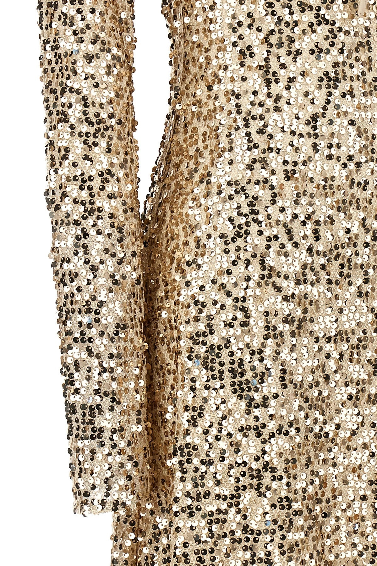 'Net Sequins Midi' dress - 5