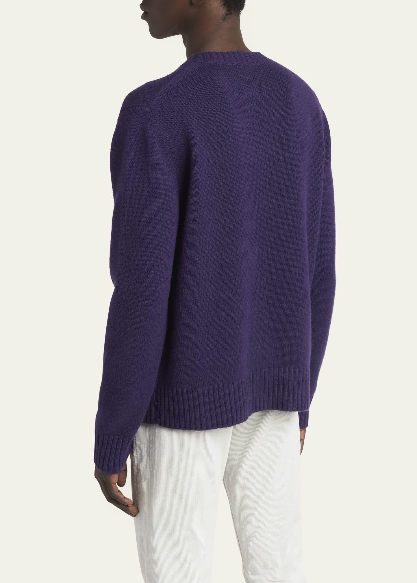 Men's 5 Gauge Cashmere Crewneck Sweater - 3