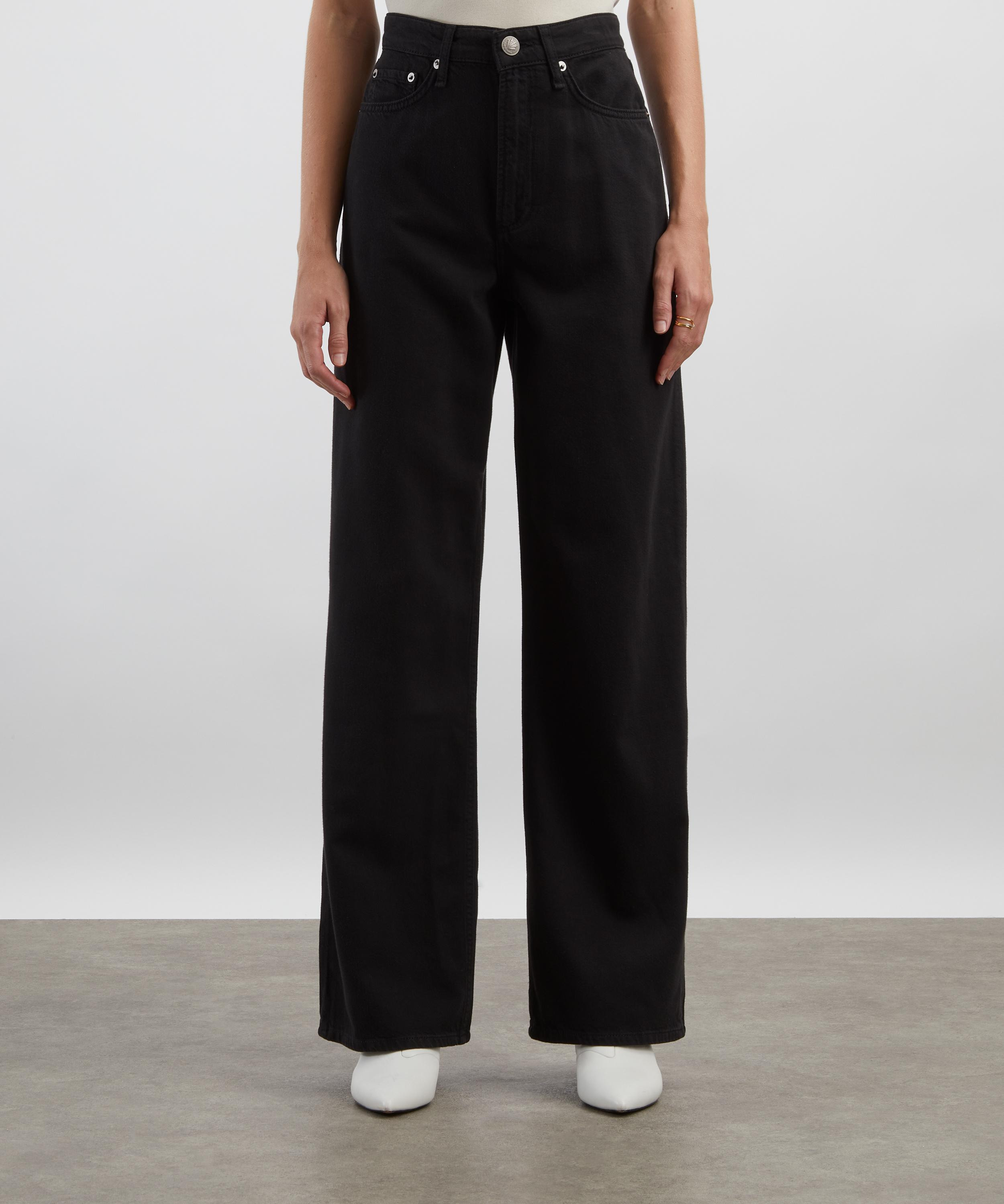 Featherweight Logan Wide-Leg Jeans in Black - 3