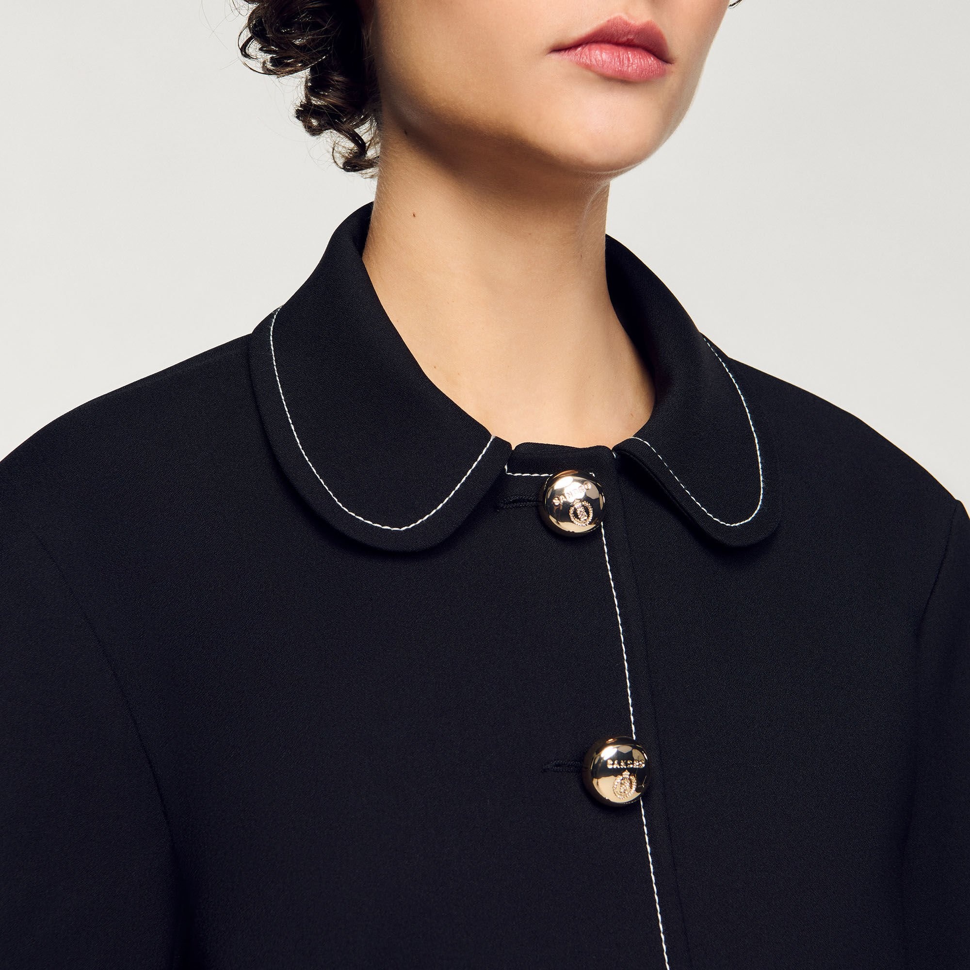 PETER PAN COLLAR CROPPED JACKET - 3