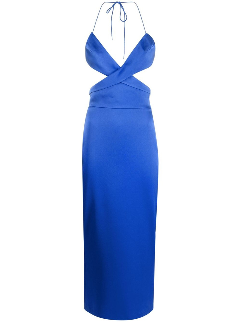 Mason satin cut-out midi dress 1