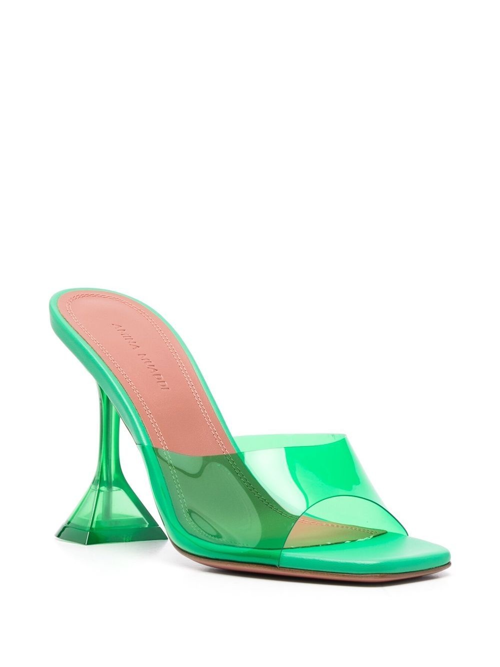 high-shine finish open-toe sandals - 2