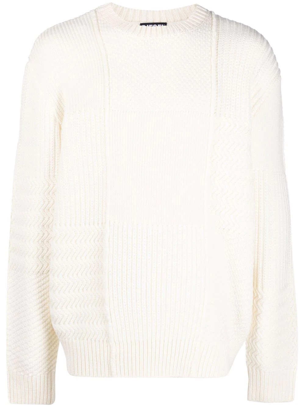 textured-knit wool jumper - 1