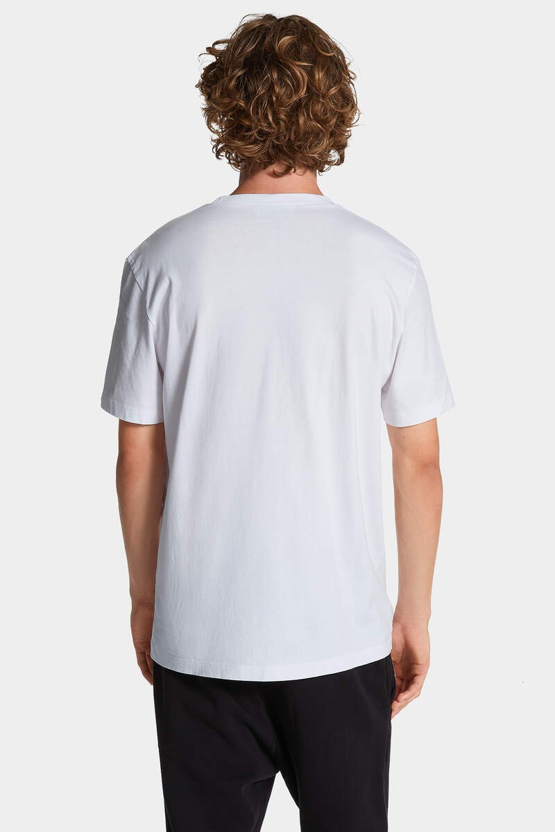 REGULAR FIT RUBBER LOGO T-SHIRT - 4