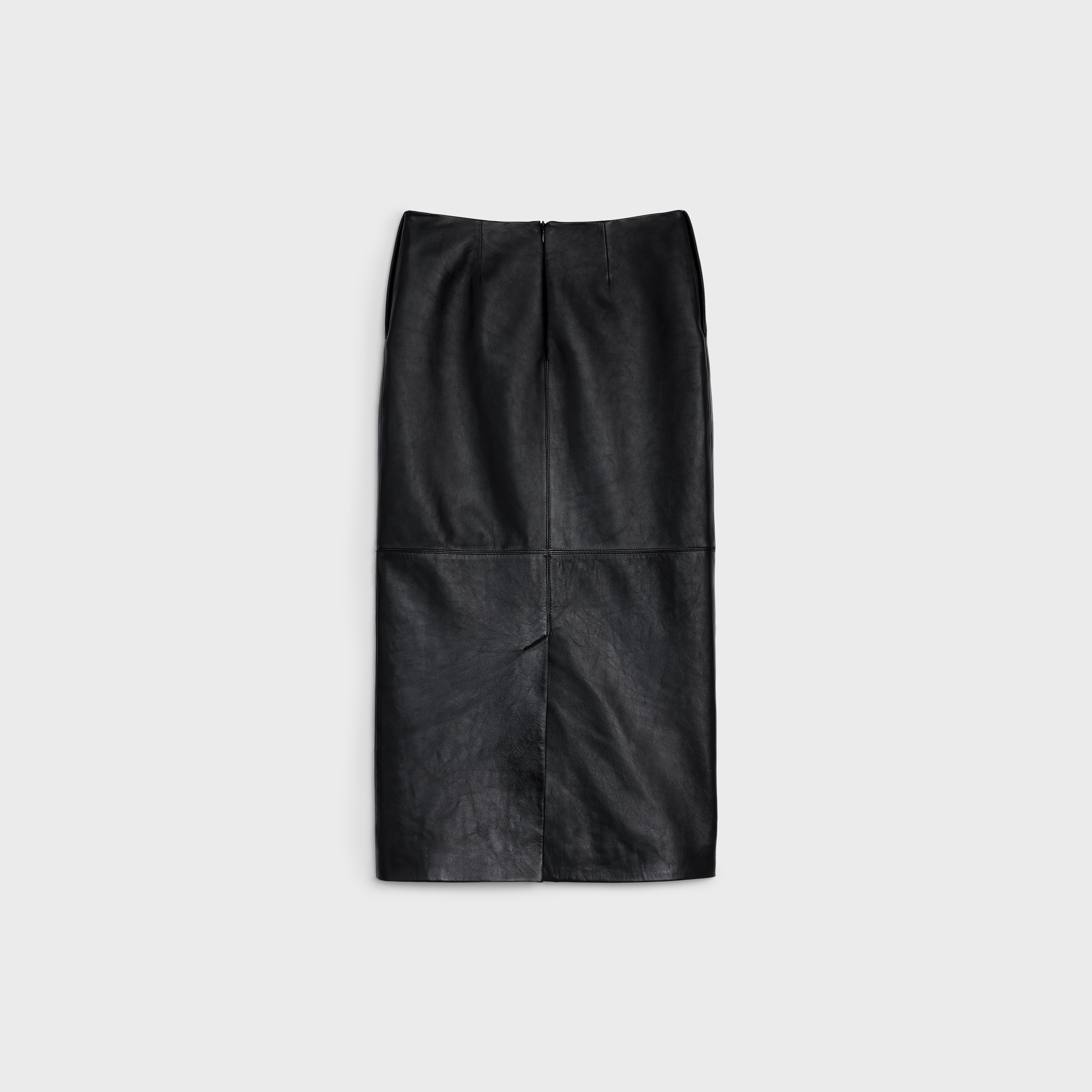VINTAGE COLUMN SKIRT IN SOFT LAMBSKIN - 2