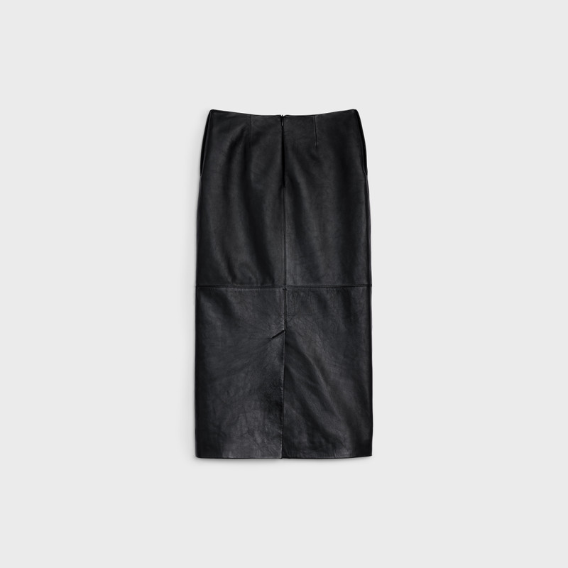 CELINE VINTAGE COLUMN SKIRT IN SOFT LAMBSKIN outlook