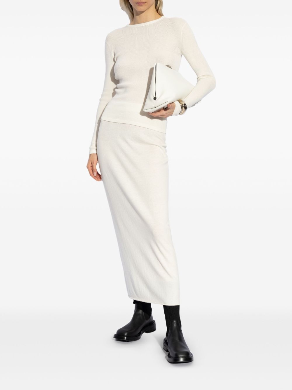 knitted column skirt - 2