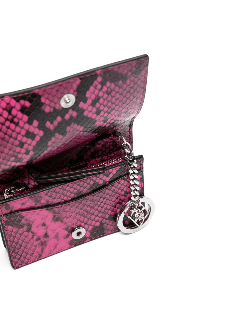 snakeskin charm cardholder 3