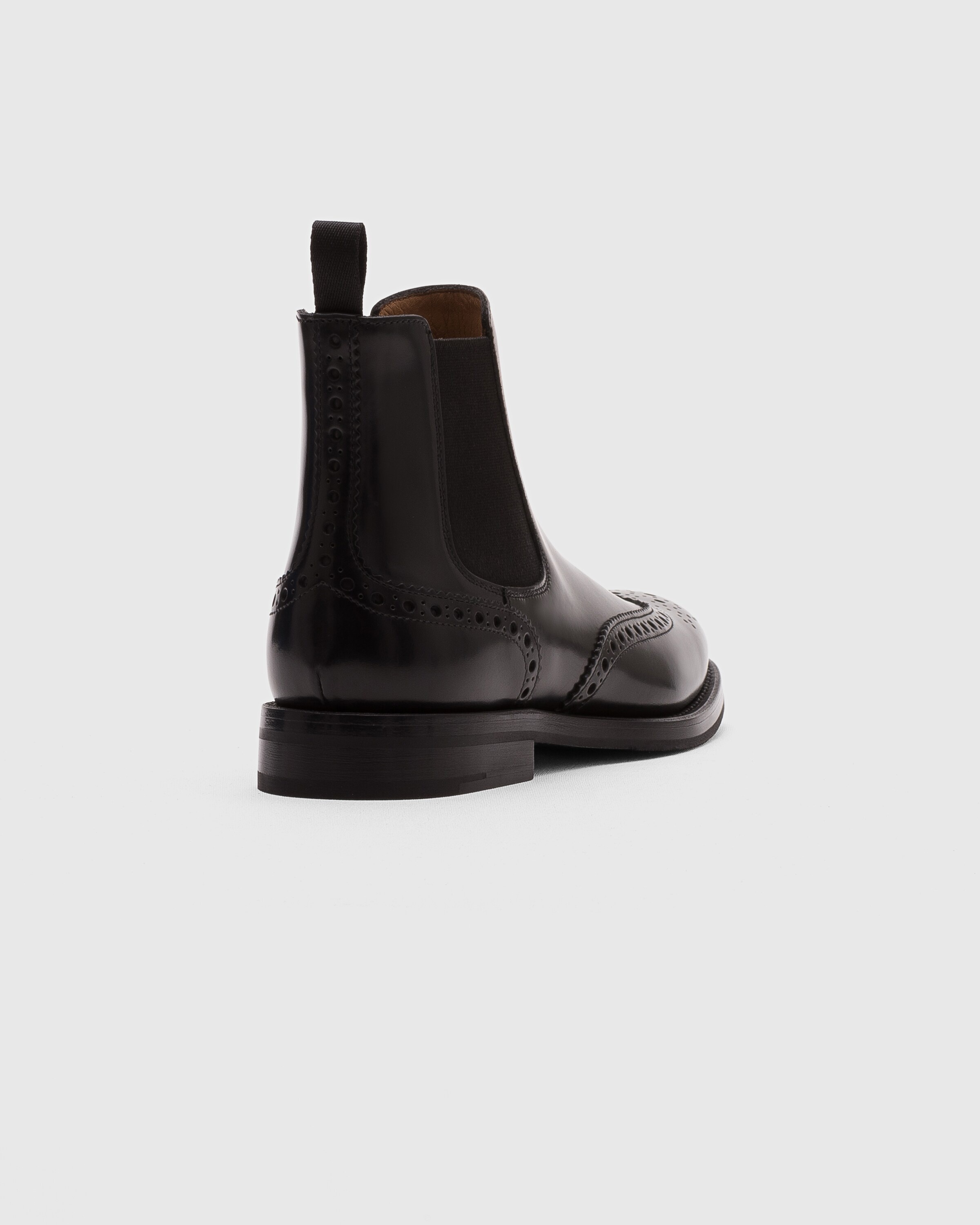 Polished Binder Brogue Chelsea Boot - 4