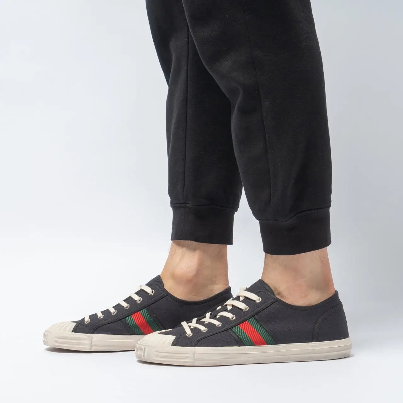 Gucci Web Canvas Sneakers - 3