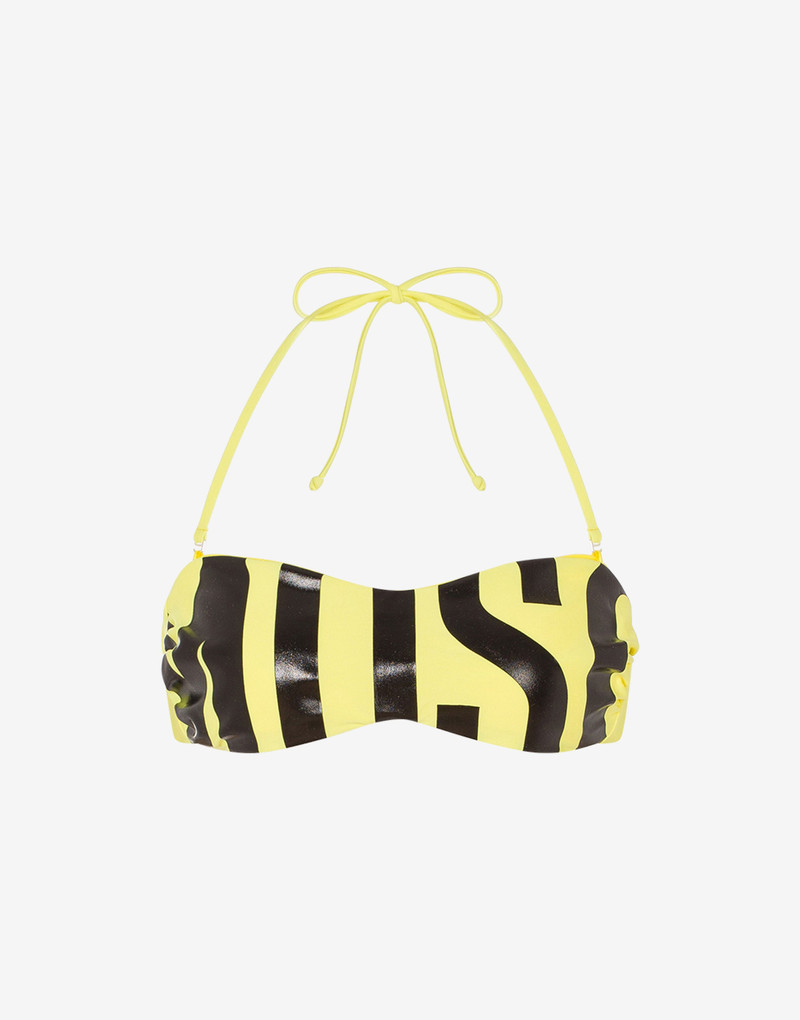 MAXI LOGO PRINT BIKINI TOP 1