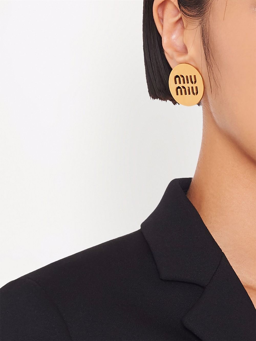 Miu logo earrings - 2