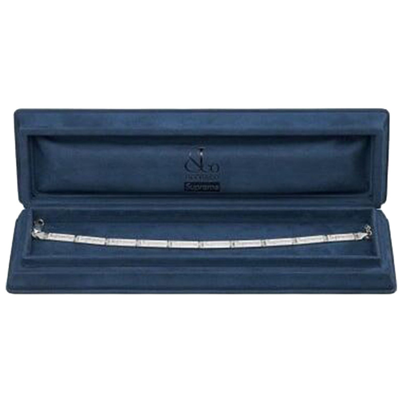 Supreme Supreme x Jacob & Co. Logo Link Bracelet 'Sterling Silver' outlook