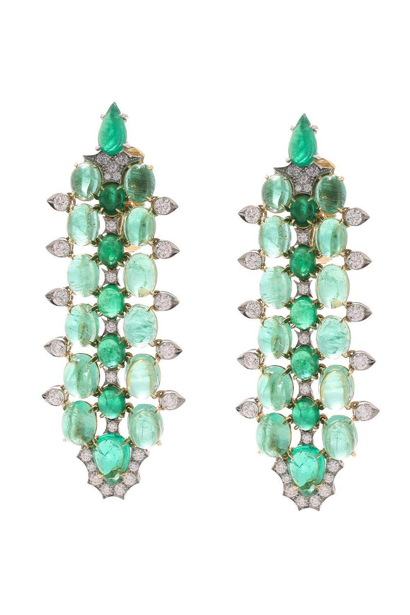 Emerald Streemer Earrings 1
