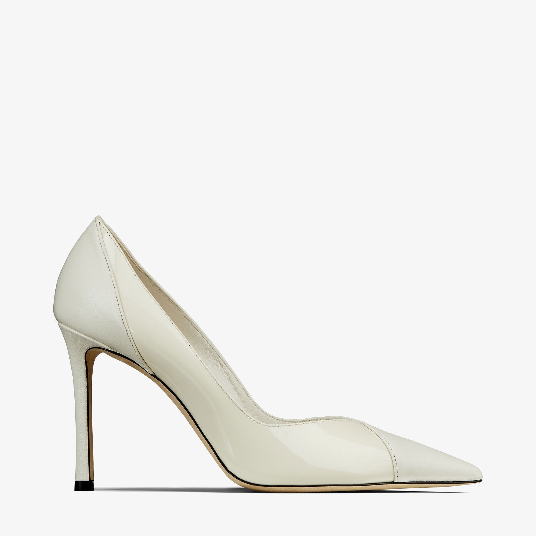 Cass 95
Latte Nappa and Patent Leather Pumps - 1