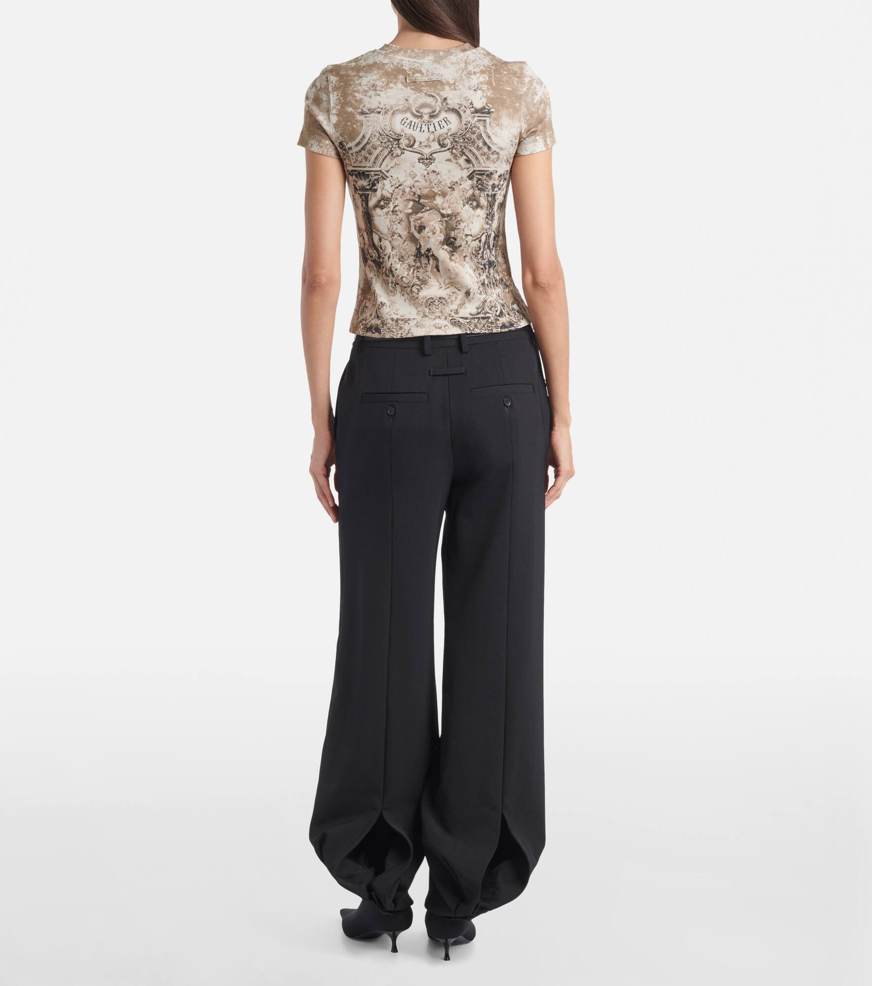 Médaillon cotton-blend jersey T-shirt - 3