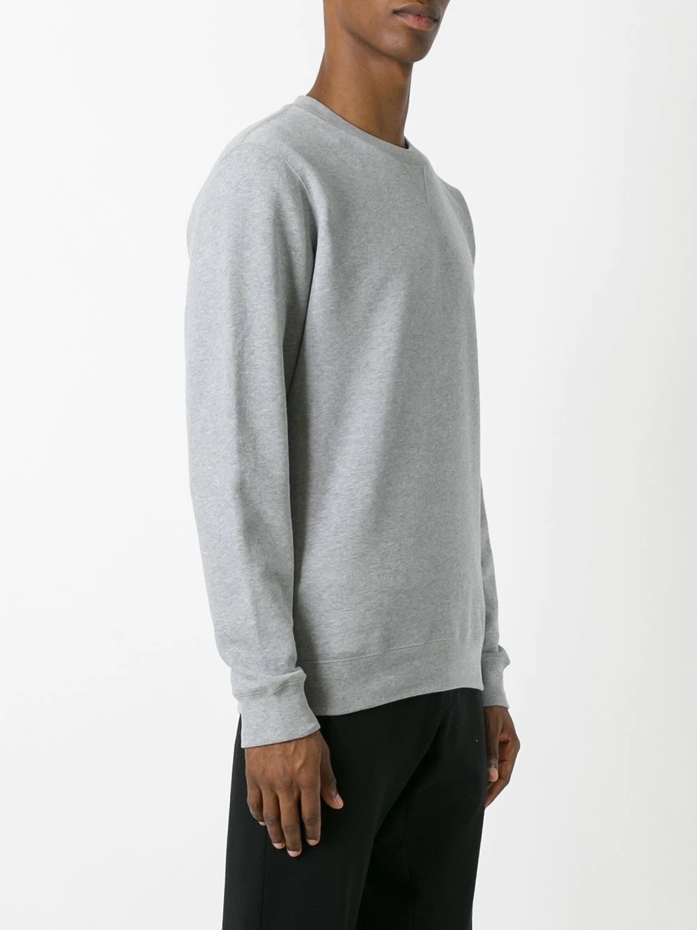 plain crew neck sweatshirt - 3