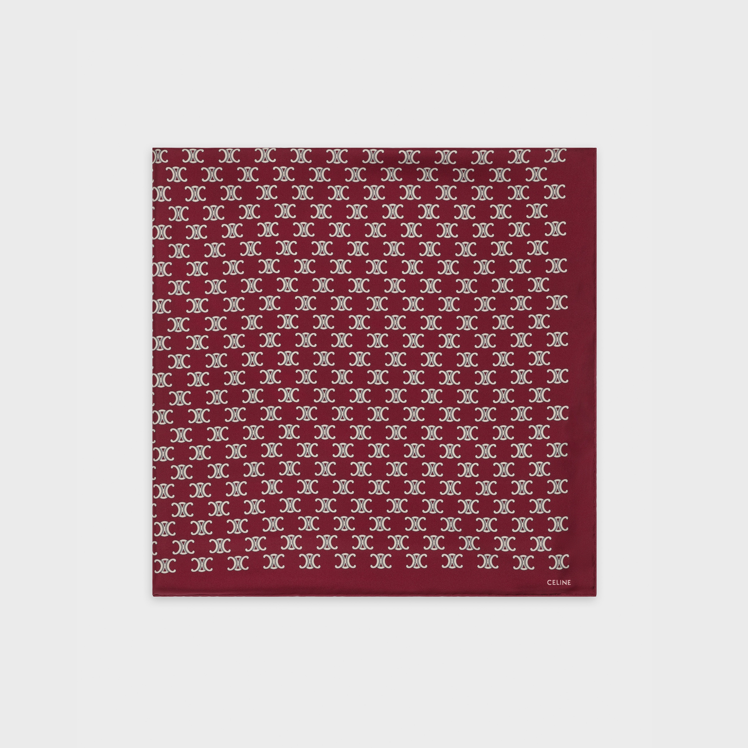 'TRIOMPHE' SIGNATURE-PRINT SQUARE IN SILK 3