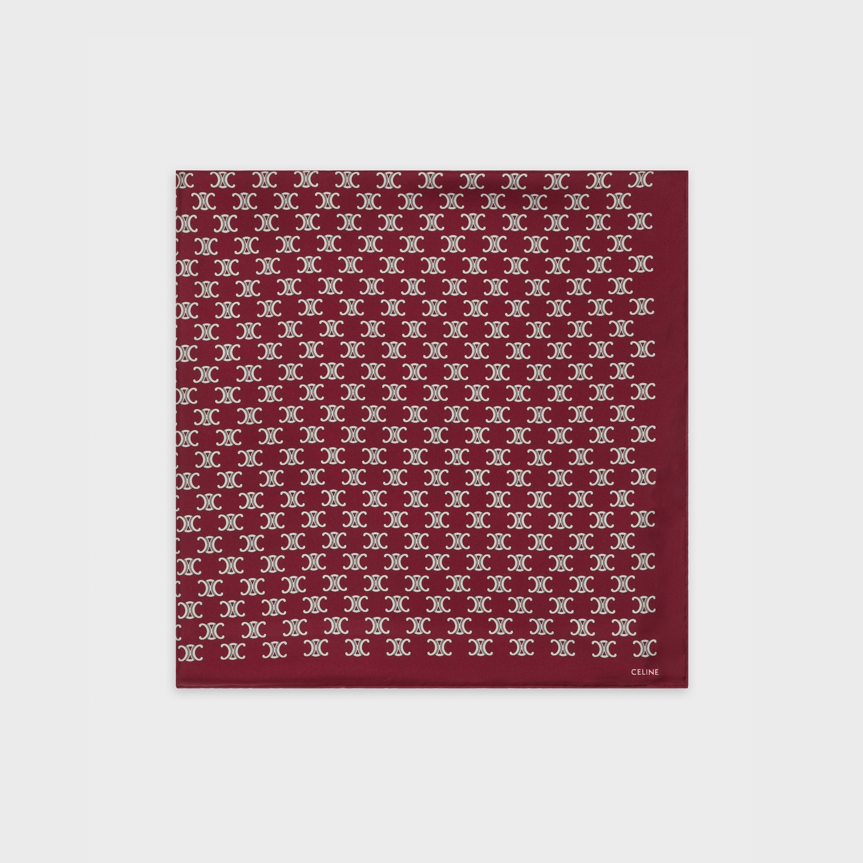 'TRIOMPHE' SIGNATURE-PRINT SQUARE IN SILK - 3