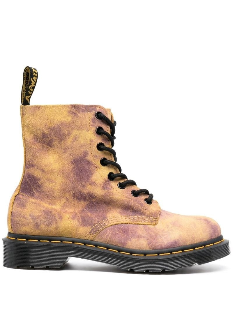 Pascal tie-dye combat boots - 1