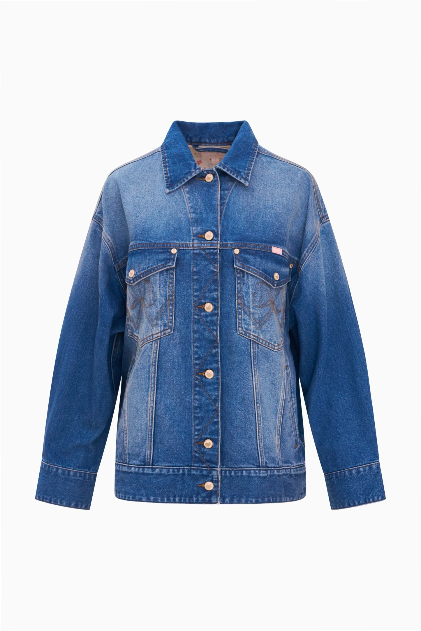 Wrangler x LoveShackFancy Oversized Denim Jacket - 1