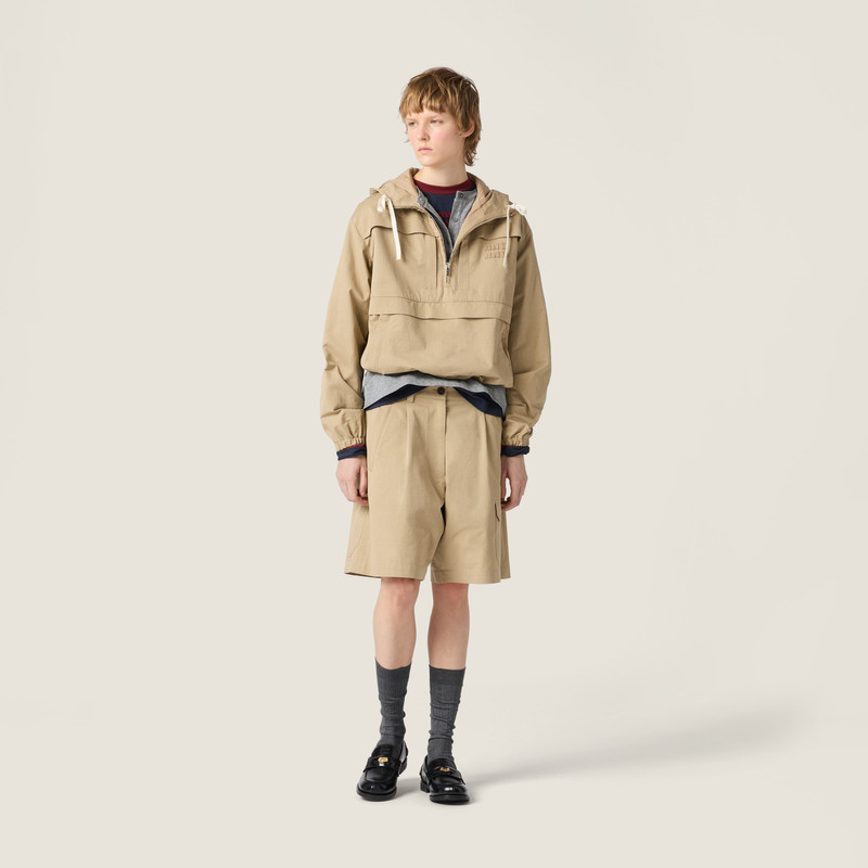 Miu Miu Long-sleeved cotton jersey T-shirt outlook