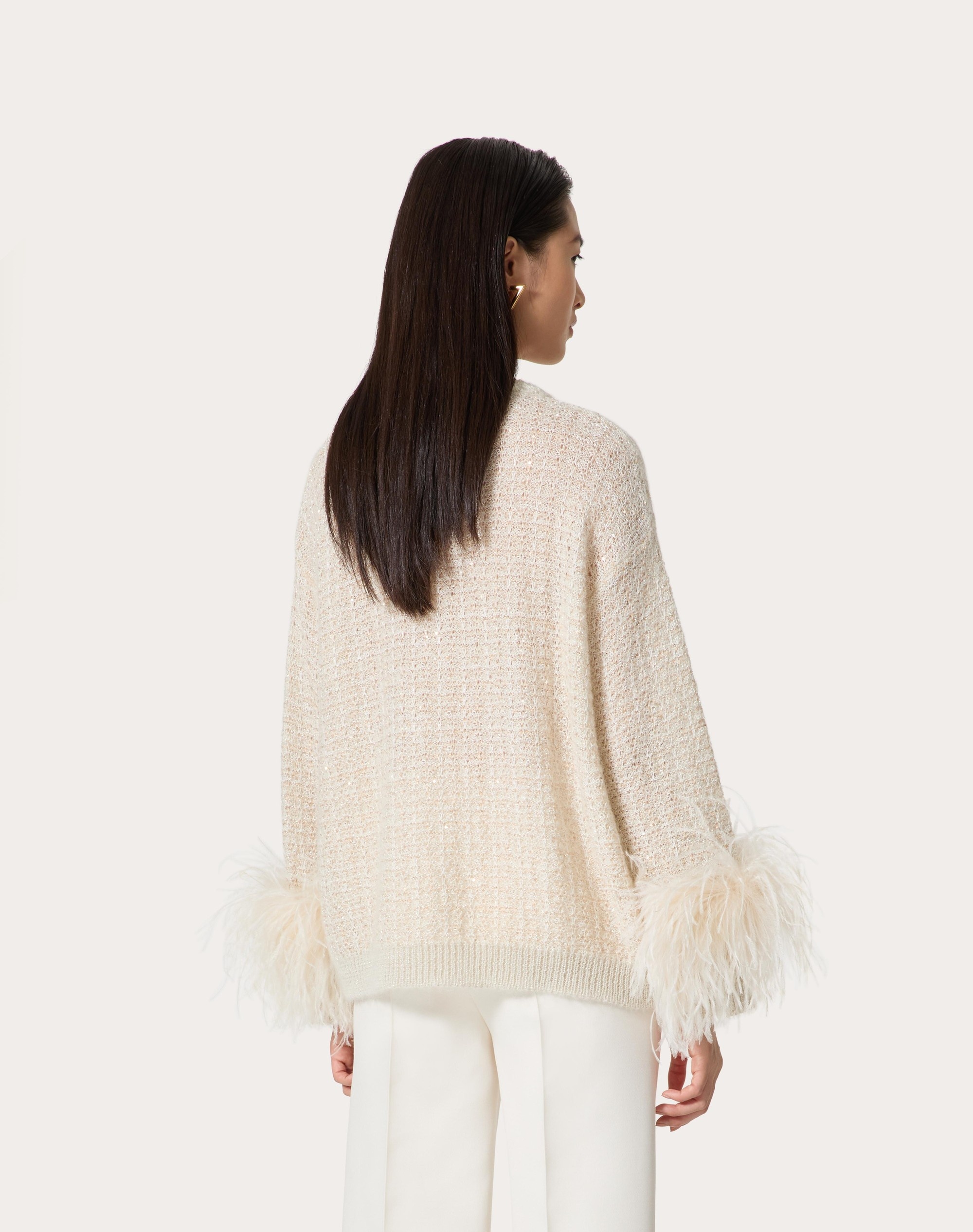 SWEATER IN LUREX MOHAIR AND SEQUIN THREAD - 4