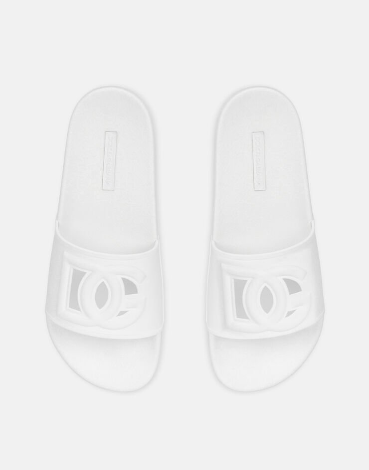 Rubber beachwear sliders with DG logo - 4